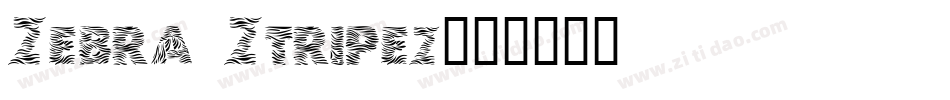 Zebra Ztripez字体转换